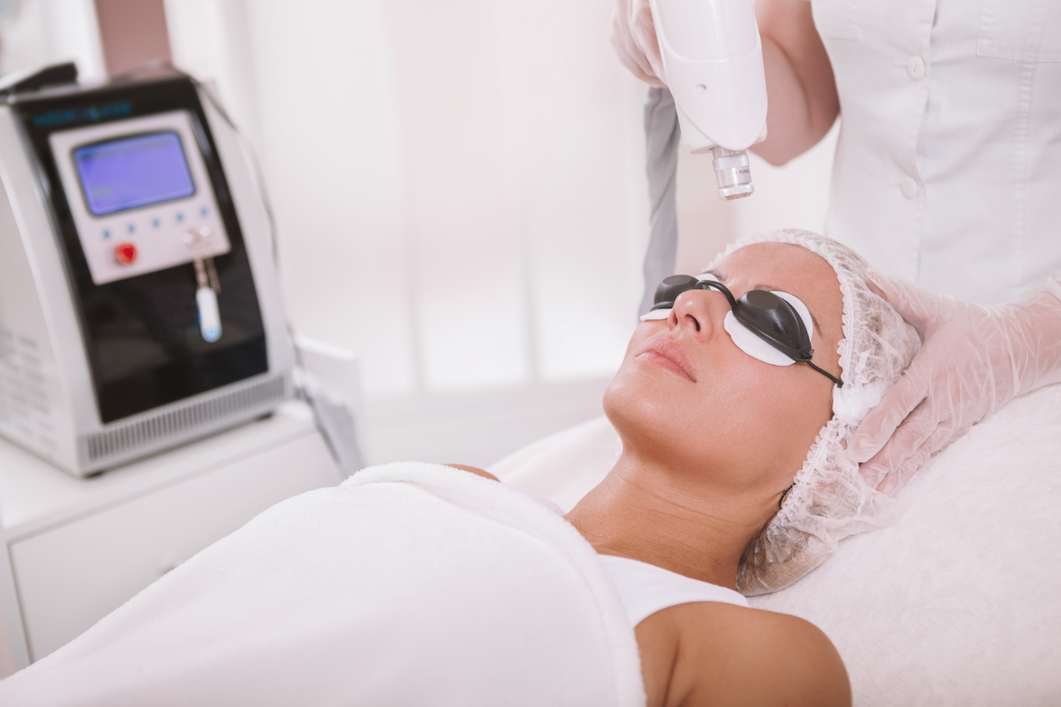 plasma skin regeneration treatment at dermatology office